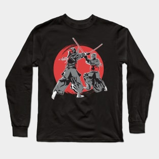 Japanese Kendo fighter t-shirt Long Sleeve T-Shirt